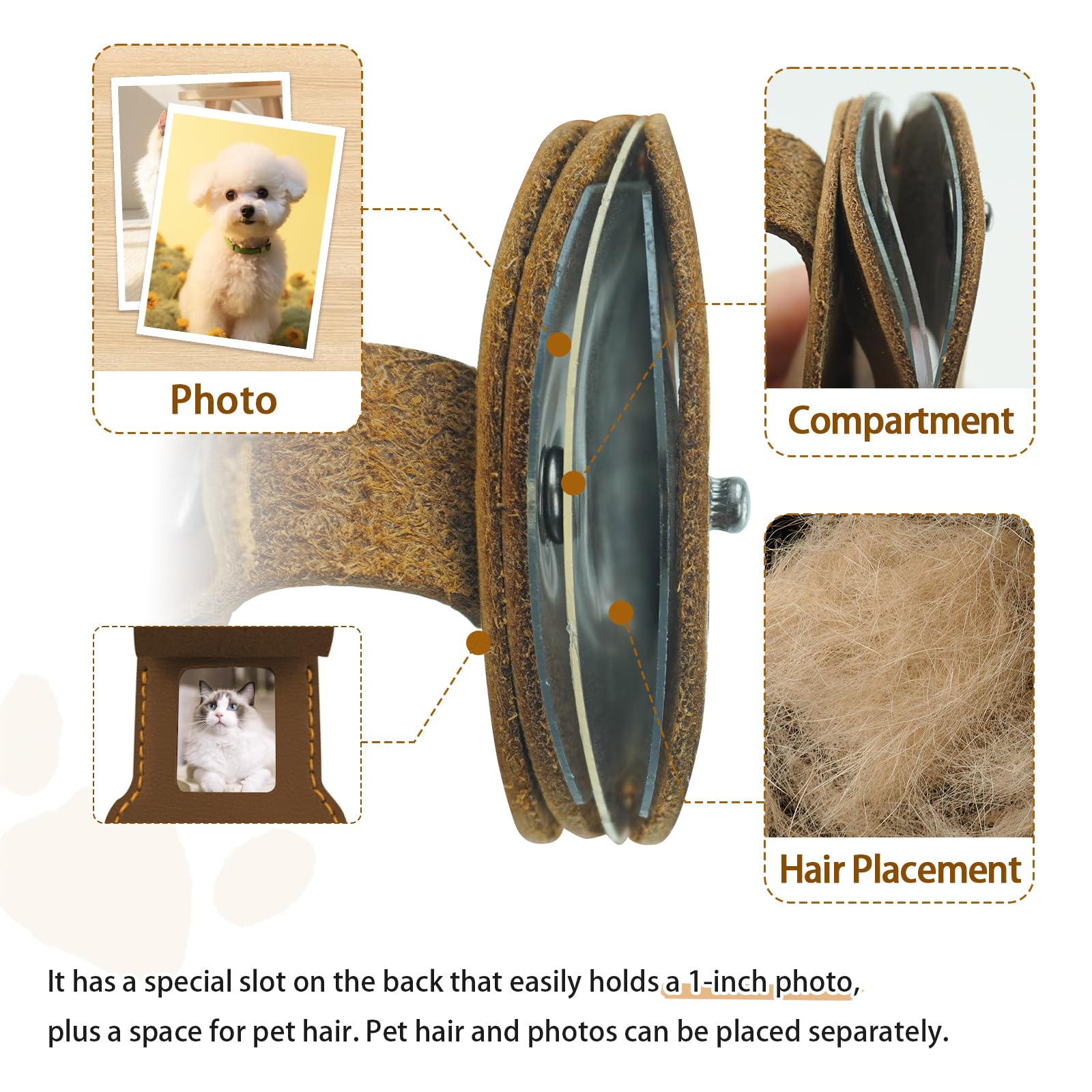 VICHERIA pet memorial keychain durable hardware – resists wear during daily use.