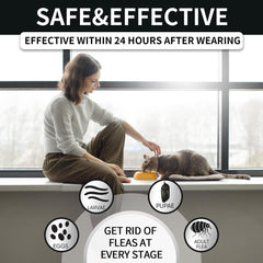 VICSOM adjustable cat collar fits up to 18.8 inches for most cats.