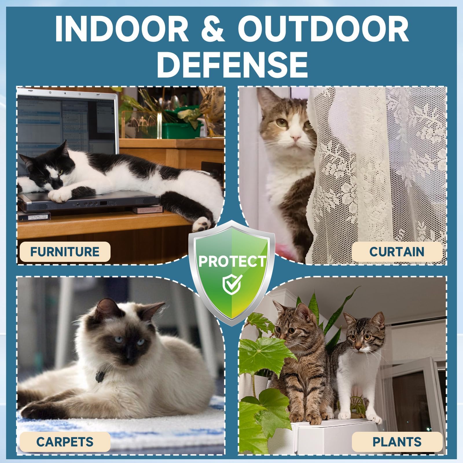 VICSOM Cat Deterrent Spray mist application for easy use