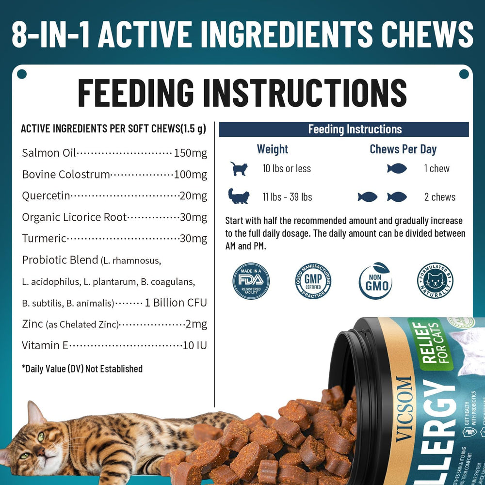 VICSOM cat feeding ideas to serve or crumble into meals.