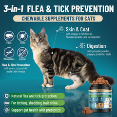 VICSOM chews on a serving tray illustrating convenient daily servings for multiple cats