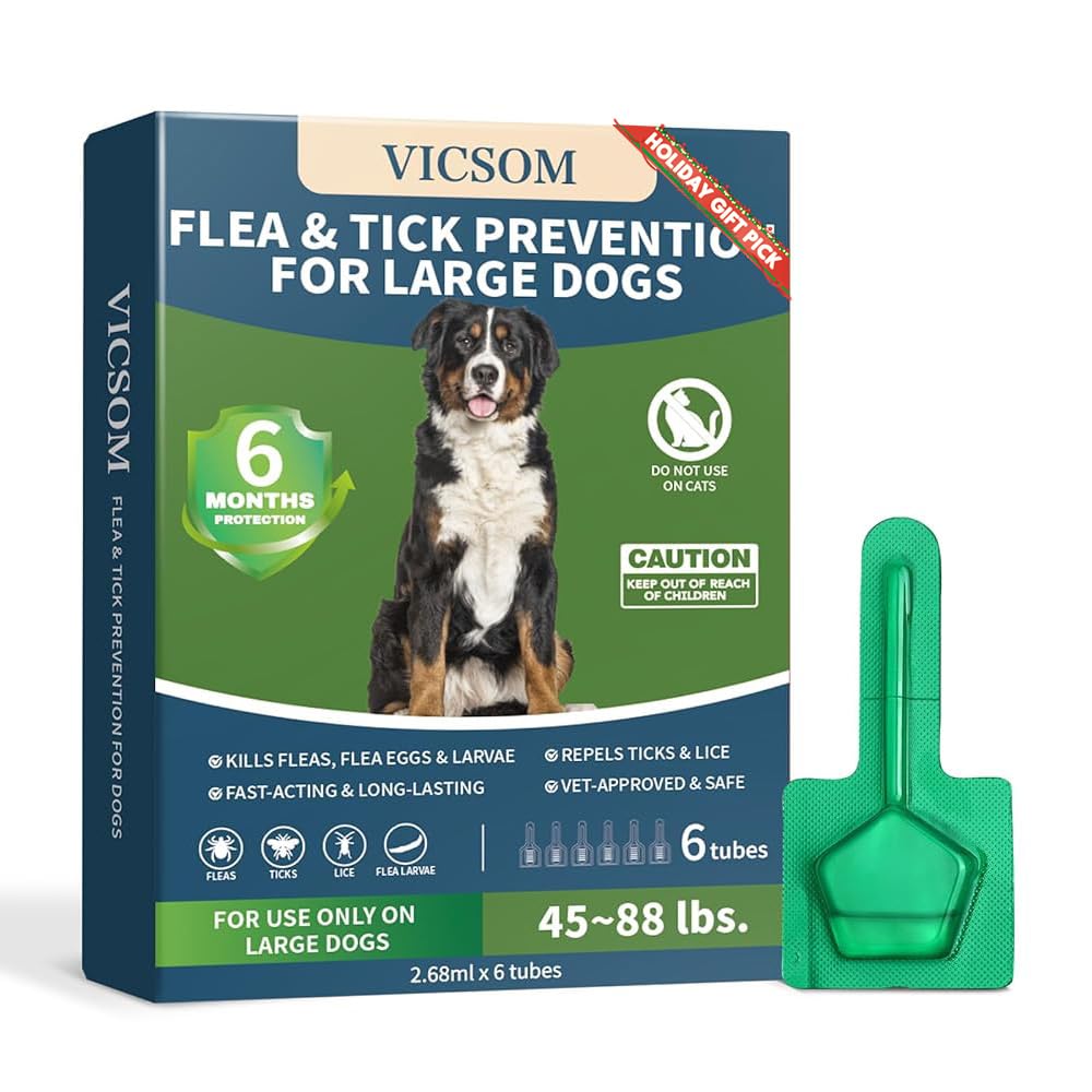 VICSOM dog flea-tick-treatment application on skin for even coverage