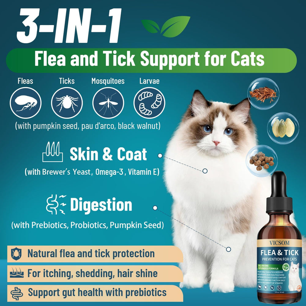 VICSOM dropper-dosed-into-cat-food demonstrates convenient administration for busy pet parents