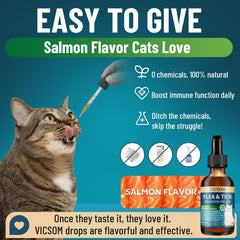 VICSOM-label-ingredients-herbal-formula emphasizes plant-based care for skin and coat nourishment