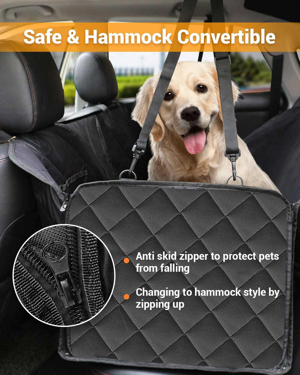 Victoper nonslip underside and seat anchors keeping cover from shifting