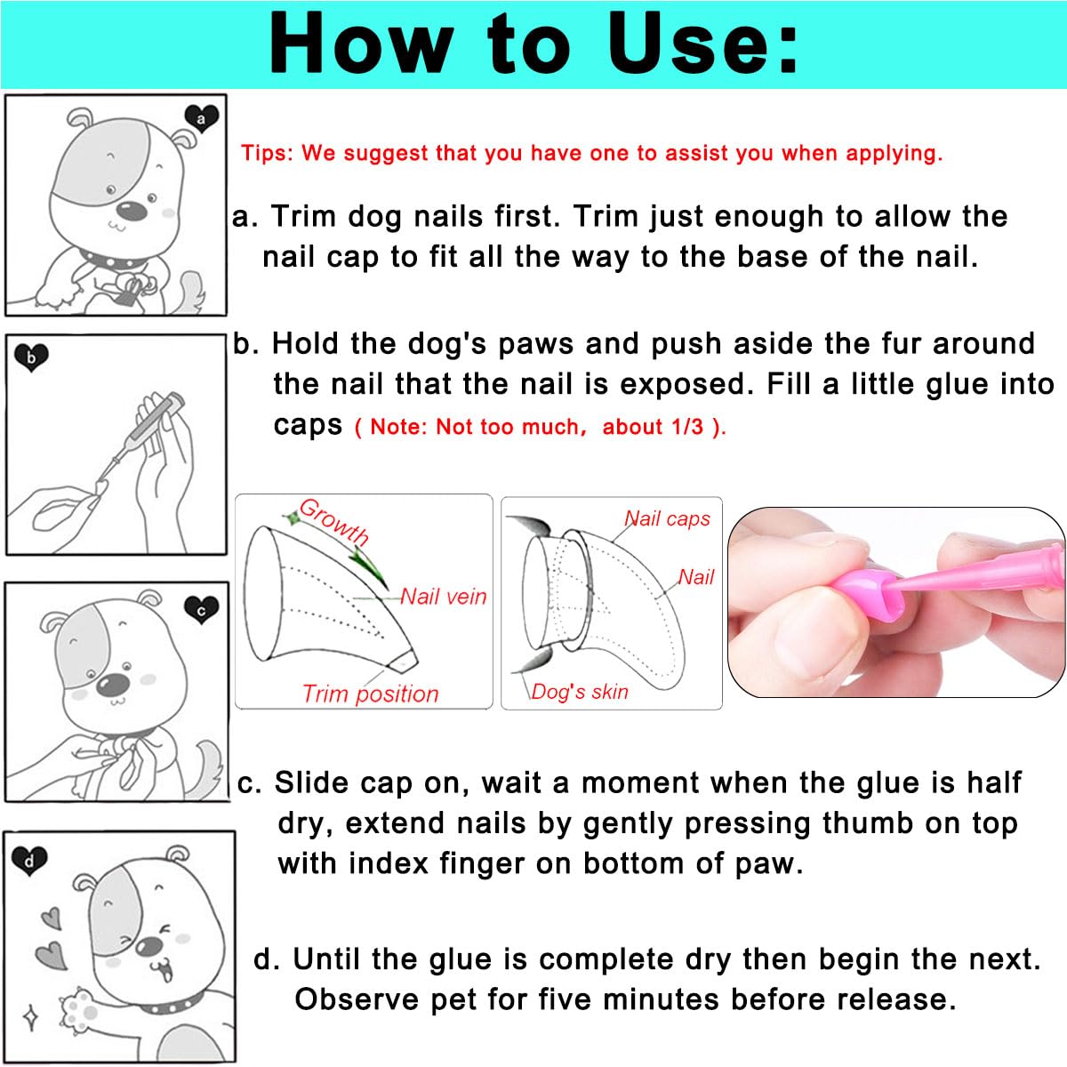 VICTHY step-by-step application visuals aid fast fitting