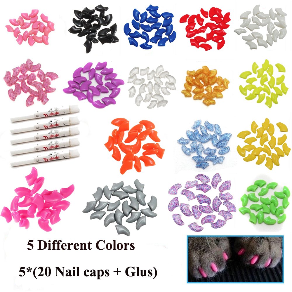 VICTHY nail caps color pack five colors provide cute customizable looks.
