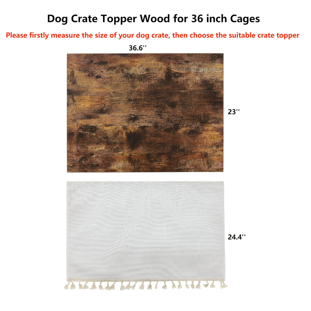 VIE DE AMAN crate topper with curtain attached showing hidden cage look and tidier space.