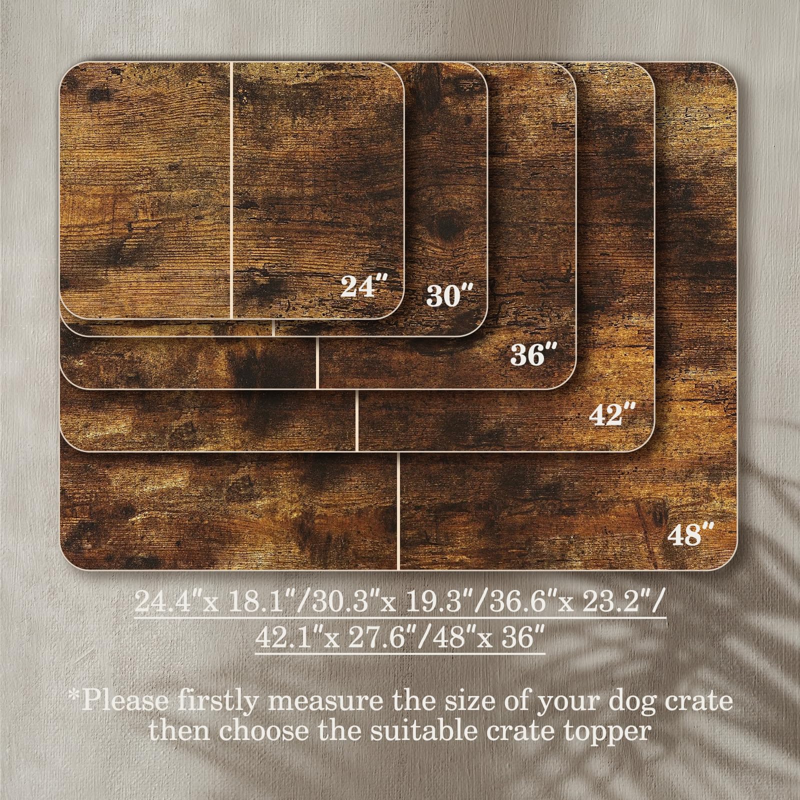 VIE DE AMAN rustic wood crate topper as a furniture grade upgrade for living spaces.