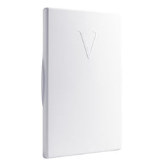Viecam medium dog door snap-on panel front view blocks drafts and pests.