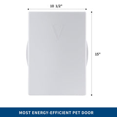 Viecam panel compatible with PetSafe medium doors back view ensures a simple fit.