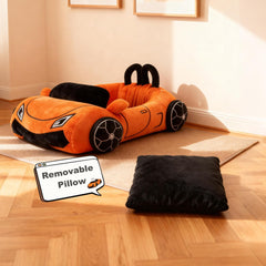 VIEFIN cat bed inside cushion showing plush PP cotton and support