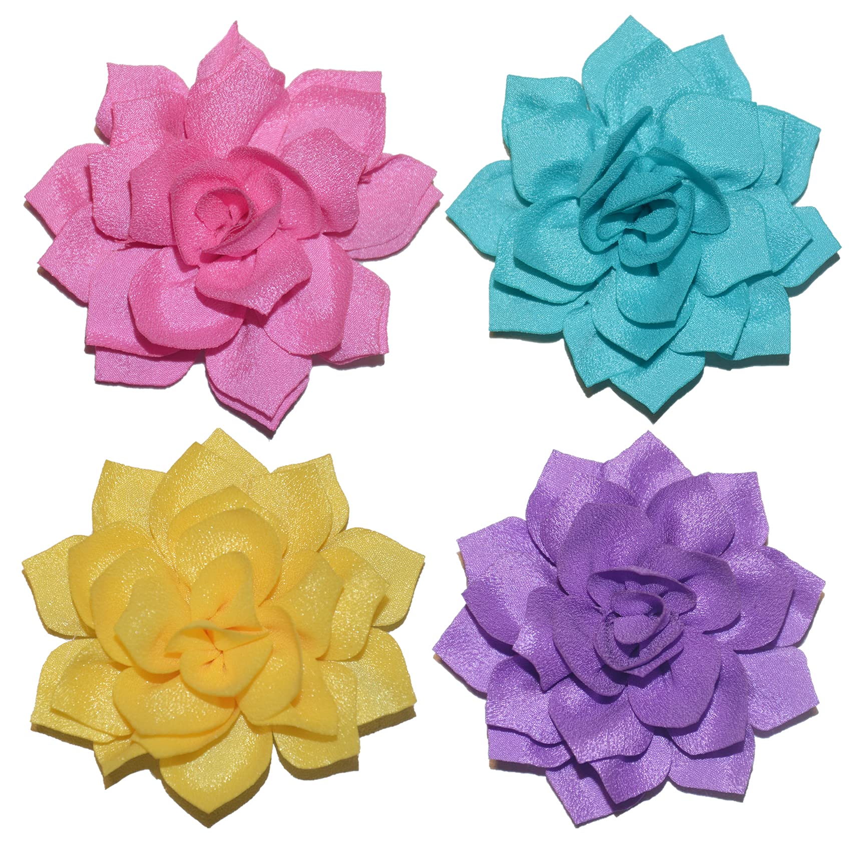 Viewind dog collar flowers cover 8 cm on pet for subtle sparkle