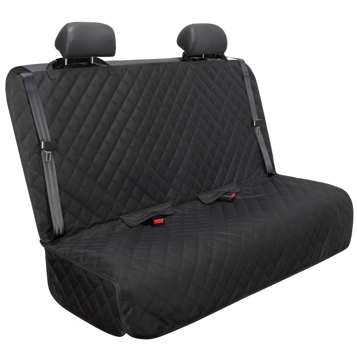 VIEWPETS bench car seat cover waterproof protects upholstery from spills during travel