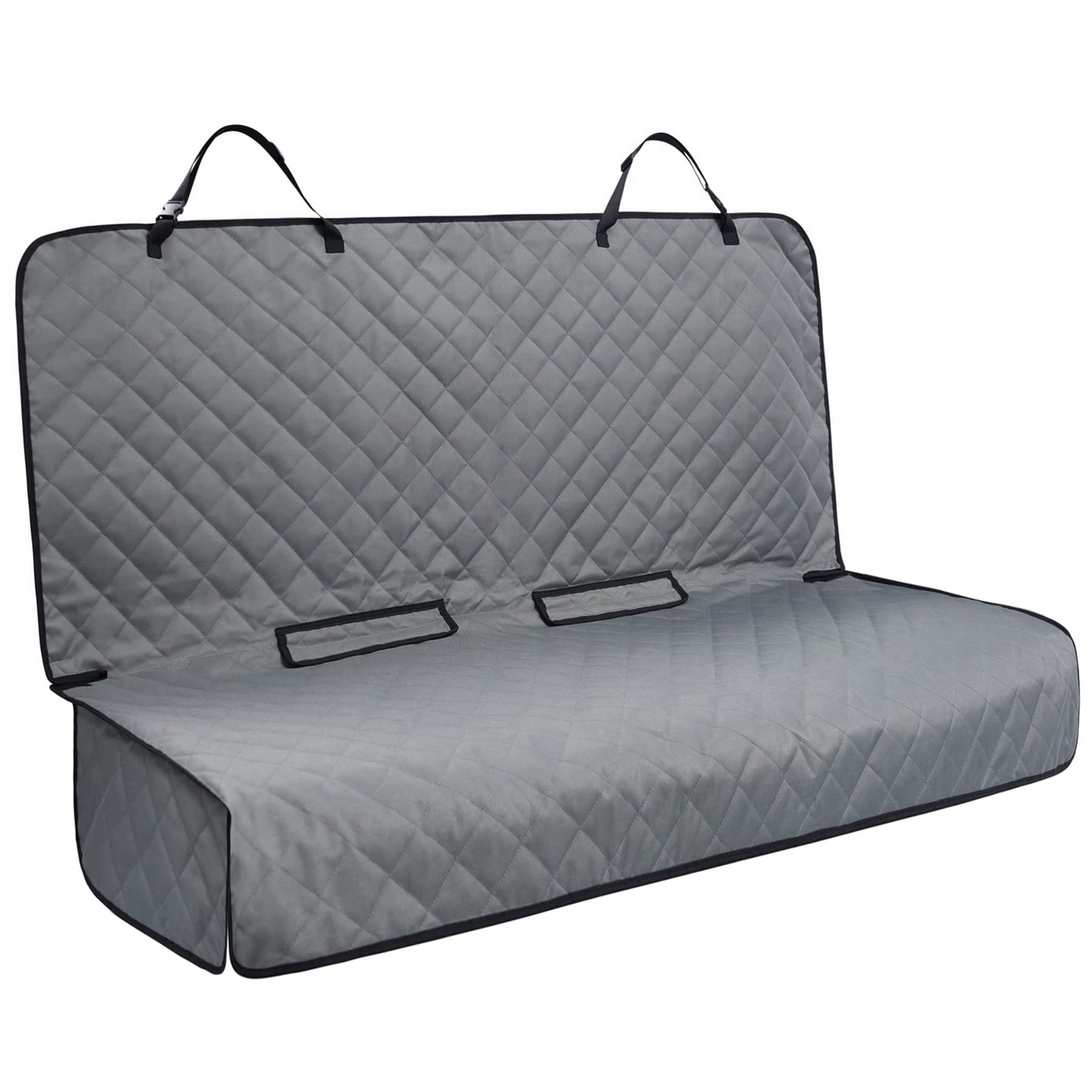 VIEWPETS bench seat cover waterproof grey protects upholstery from fur and spills