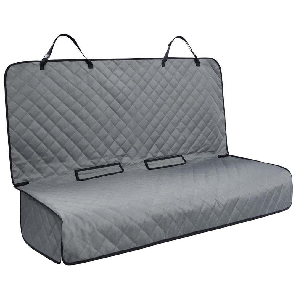 VIEWPETS bench seat cover waterproof grey protects upholstery from fur and spills