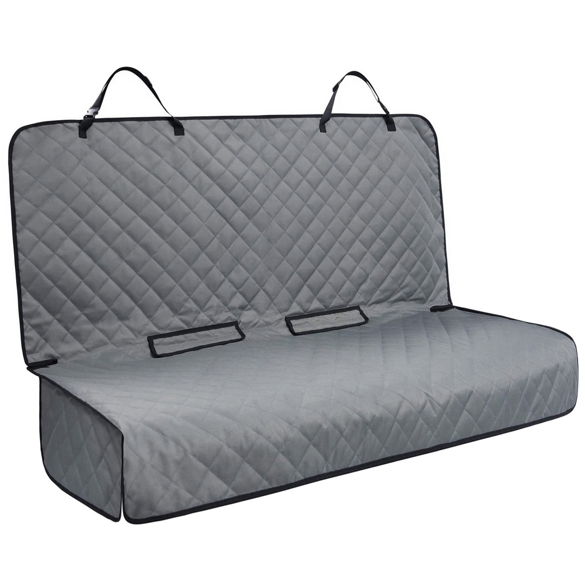 VIEWPETS bench seat cover waterproof grey protects upholstery from fur and spills