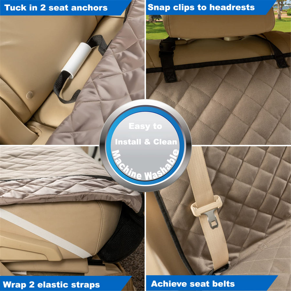 VIEWPETS Bench Universal Size Measurements shows fit for most cars, trucks and SUVs.