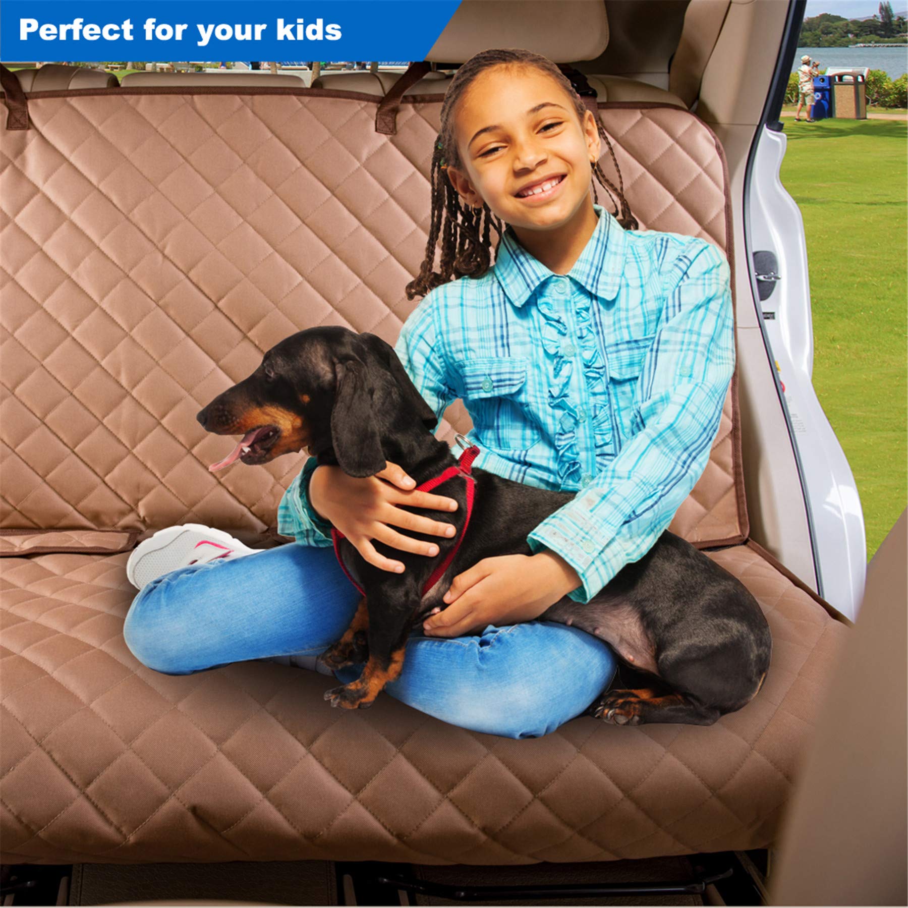 VIEWPETS seat cover anchors ensure stability and easy setup