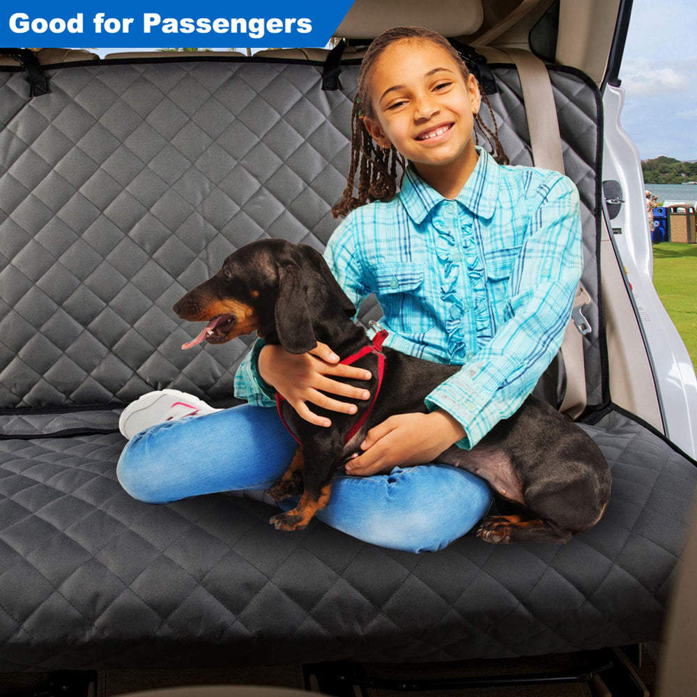 VIEWPETS seat cover with anchors and headrest straps for secure fit