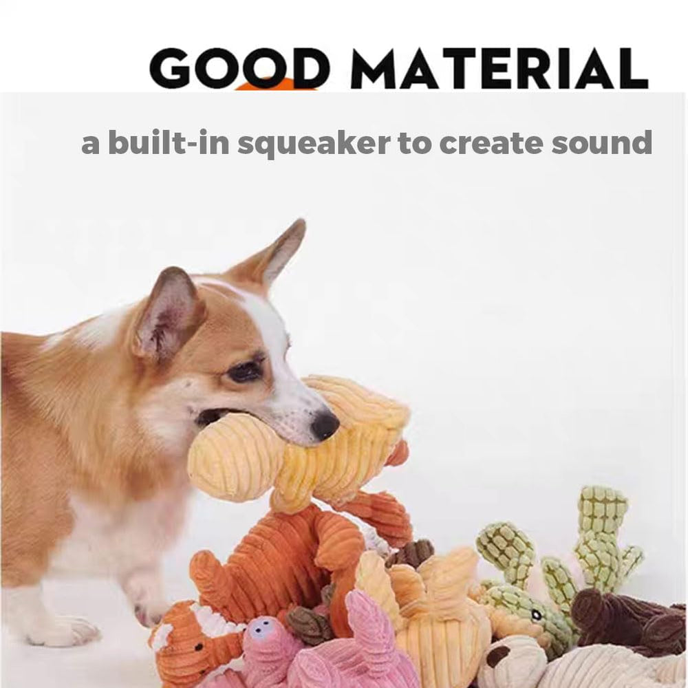 VIFINE duck dog toy plush squeaker promotes safe solo play.