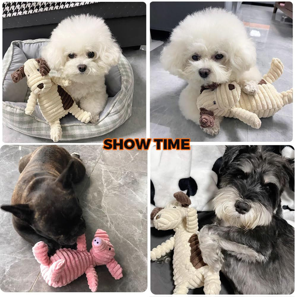 VIFINE stuffing-free squeaky toy bundle supports varied playtime across breeds.