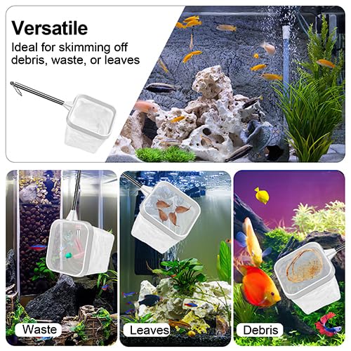 ViiWxx 2-pack white 3-inch aquarium net durable construction for daily use