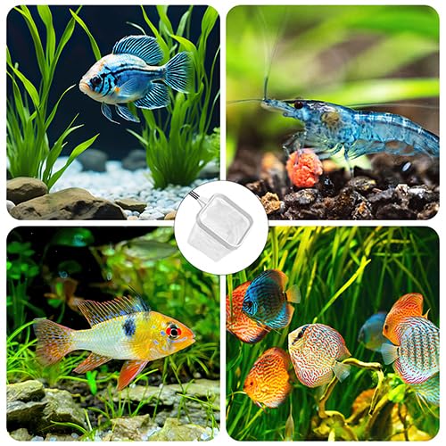 ViiWxx 2-pack white 3-inch aquarium net ideal for decor adjustments