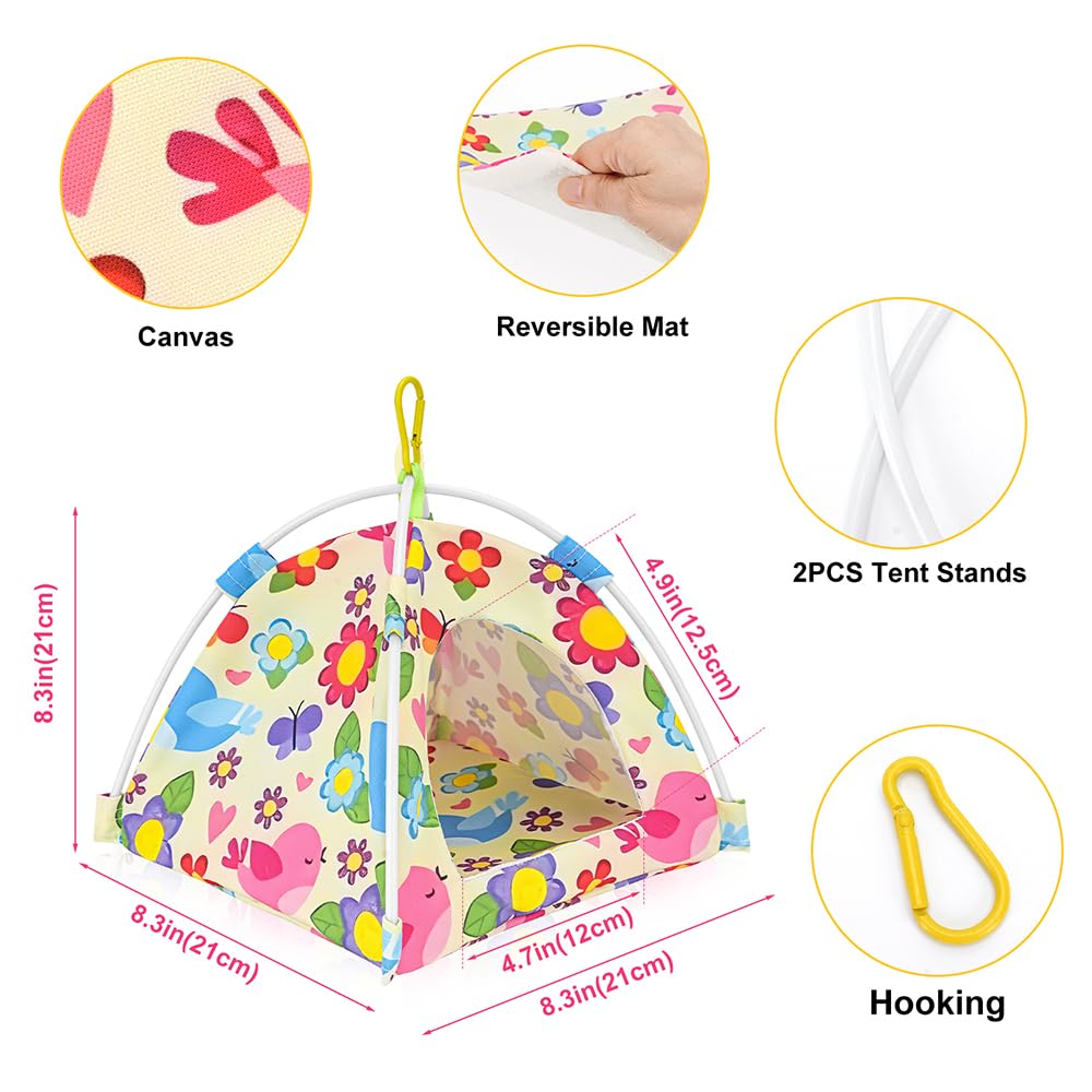 ViiWxx dual-sided mat close-up shows breathable summer fabric for active birds.