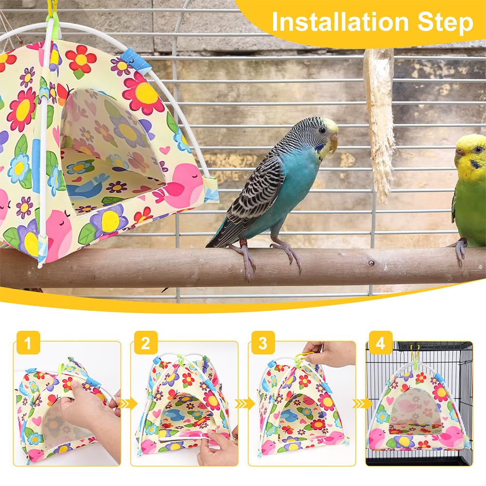 ViiWxx secure clip cage attachment demonstrates easy, space-saving installation for small cages.