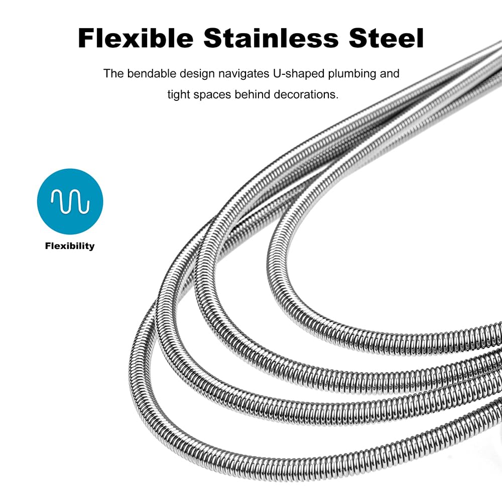 ViiWxx stainless steel core brush with grip handle for durable rust-resistant performance