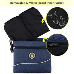 Viklluyr dog treat pouch two zipper pockets keeps treats and essentials organized on the go