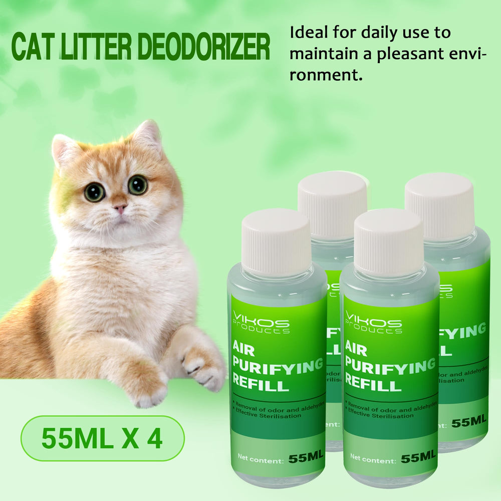 VIKOS multi-cat litter area benefits from cleaner air and reduced odors.