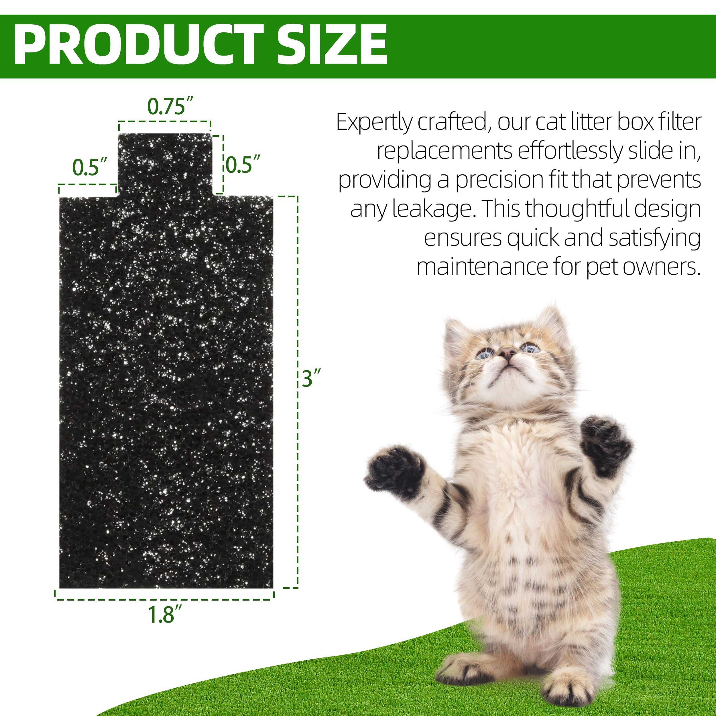 VIKOS Products dense-35-density carbon cotton filter delivers strong odor neutralization