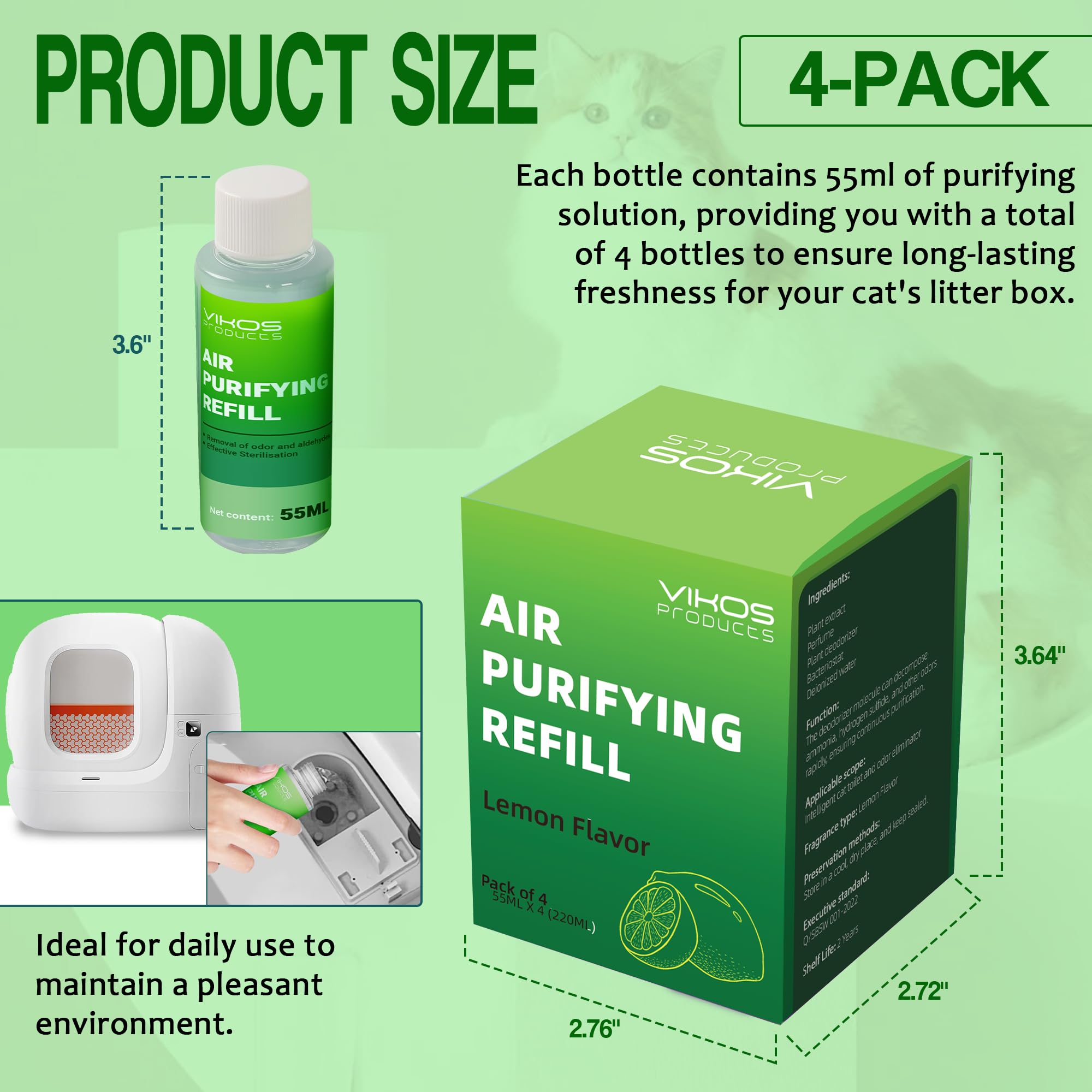 VIKOS PuraX-compatible logo indicating seamless compatibility with self-cleaning litter boxes.