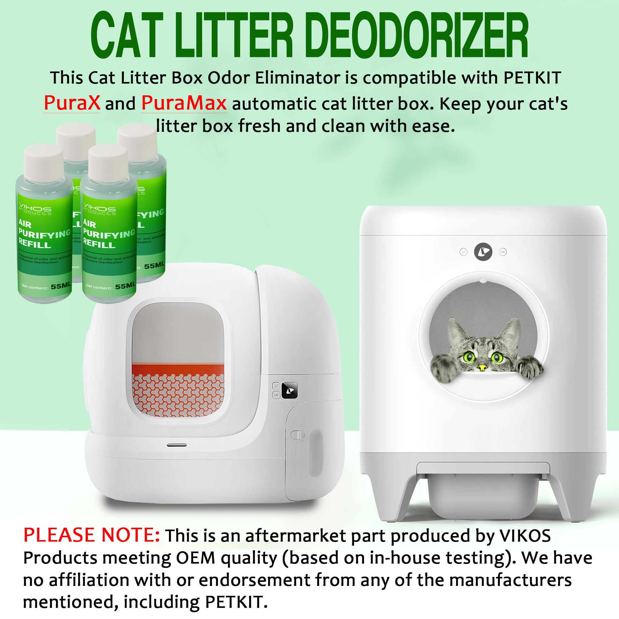 VIKOS PuraMax deodorizer spout refill for simple odor neutralization.