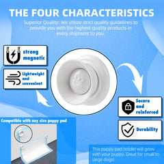 VIKOS strong magnets and backing provide secure hold on standard walls.