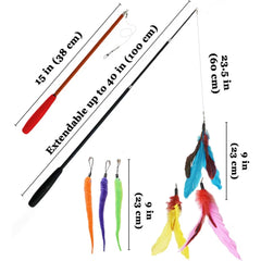 Vila Cat Feather Teaser Wand durability with replaceable strings