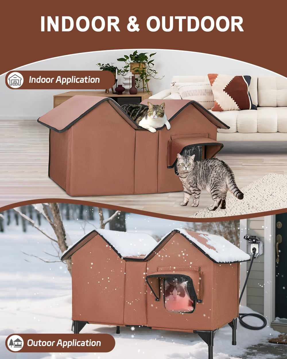 VILRAK easy tool-free assembly enables quick setup in covered outdoor spaces