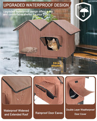 VILRAK heated cat pad inside highlights warmth for winter use.