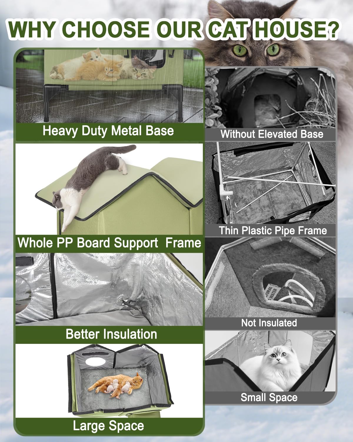 VILRAK insulated interior with aluminum foil boosts warmth retention.