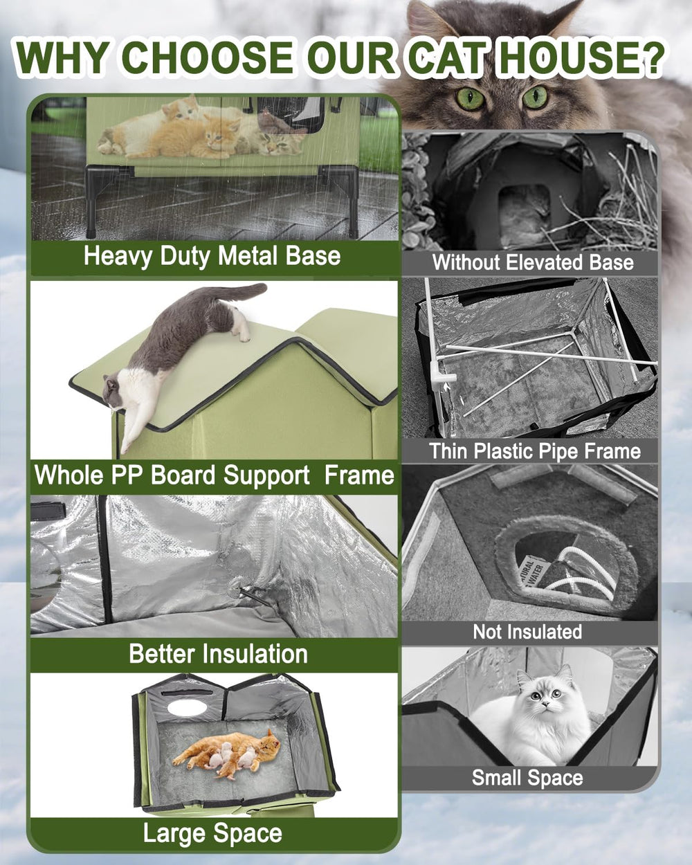VILRAK insulated interior with aluminum foil boosts warmth retention.