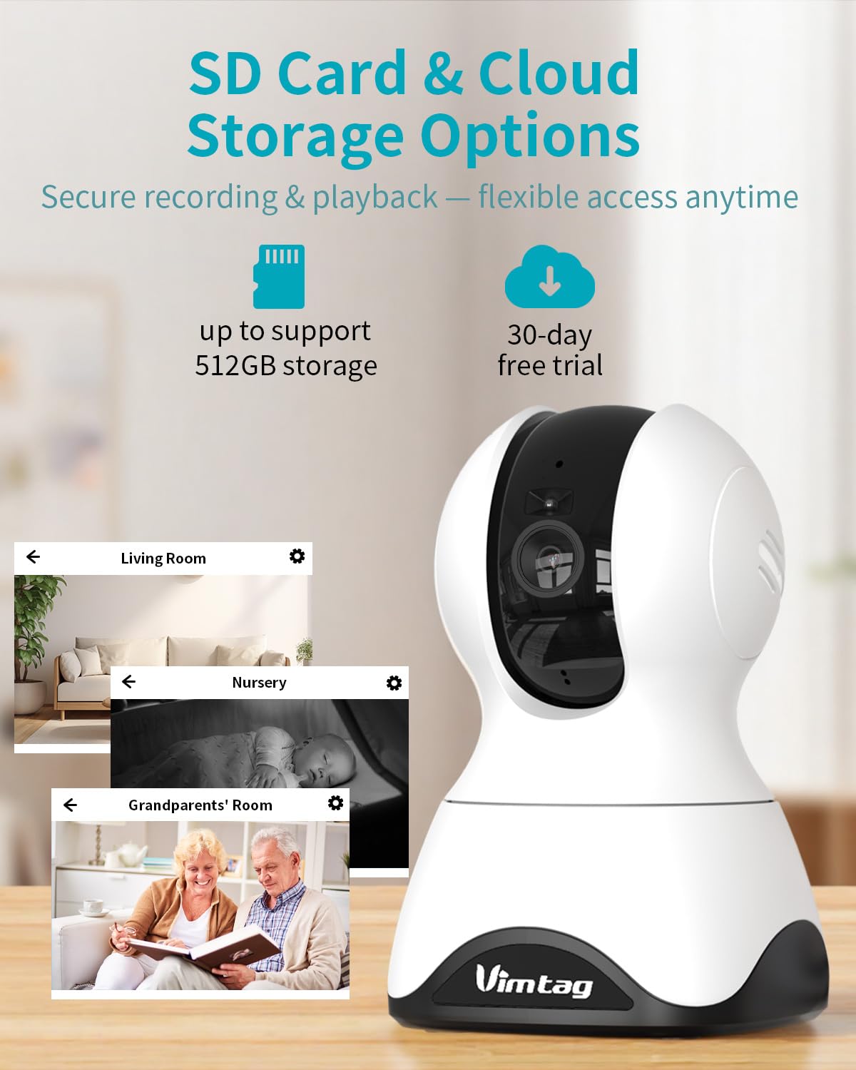 VIMTAG packaging shows quick setup steps and included mounting hardware