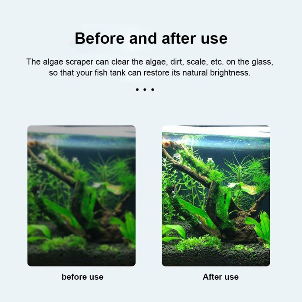 Vimvins lightweight design reaches tight aquarium gaps without wetting hands