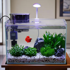 Vimvins dimmable LED light enhances color and plant growth for vibrant aquascapes.
