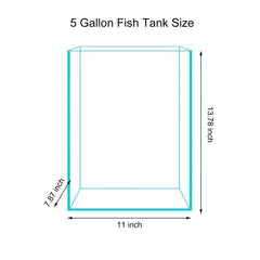 Vimvins tank with polished edges and protective mat on desk surface.