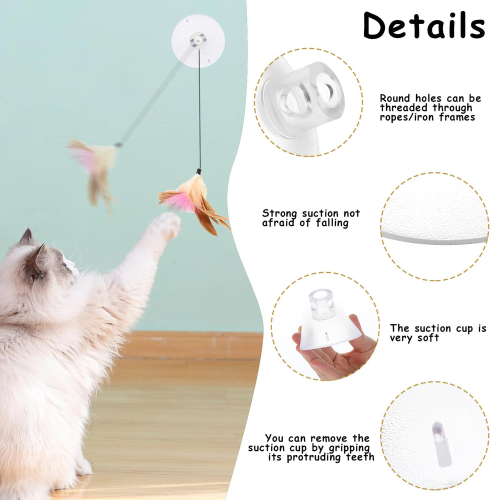 Vin Beauty pvc-suction-cup-replacement-4pcs provides strong grip on glass surfaces.