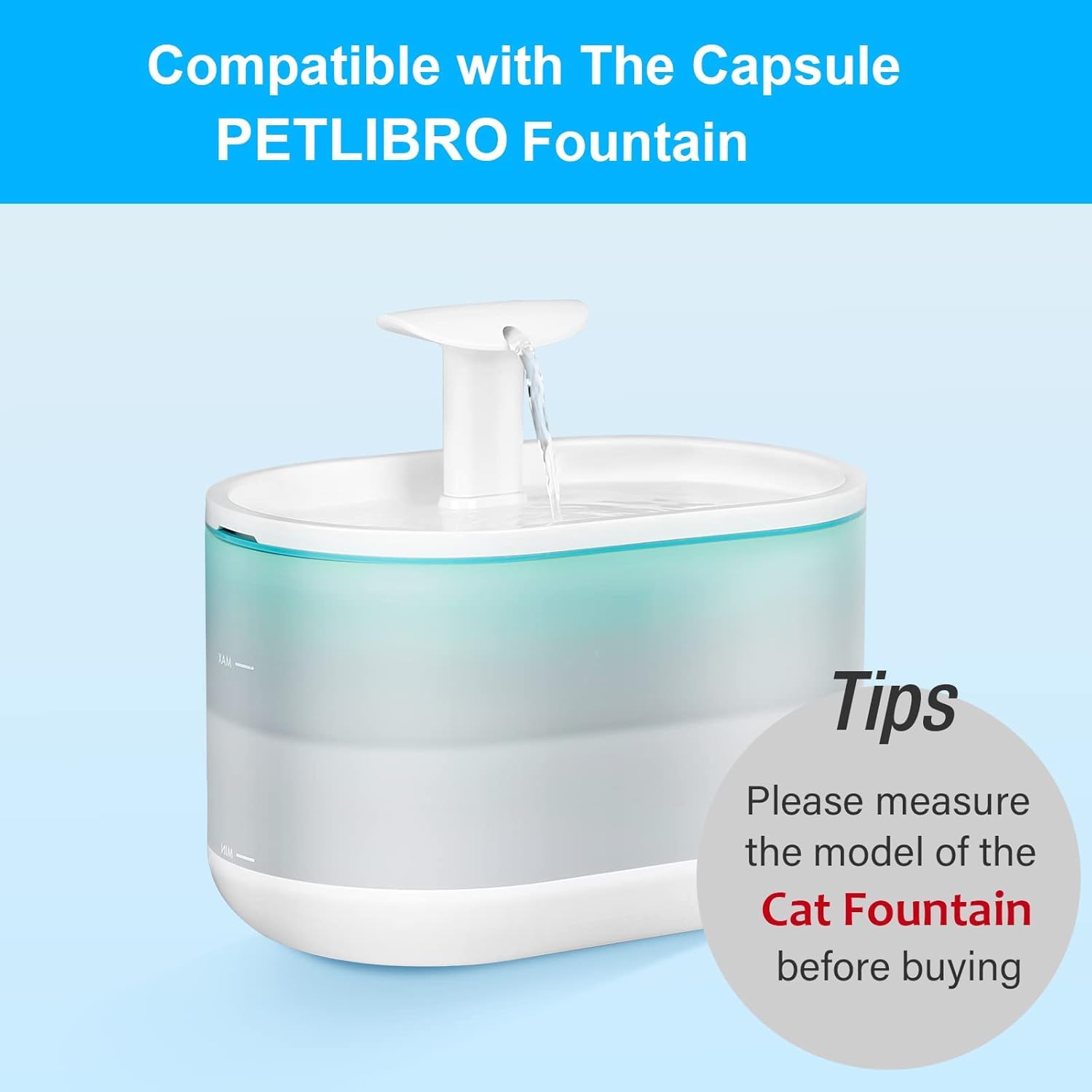 VinDox triple-filtration layers remove hair and impurities for fresher-tasting water.