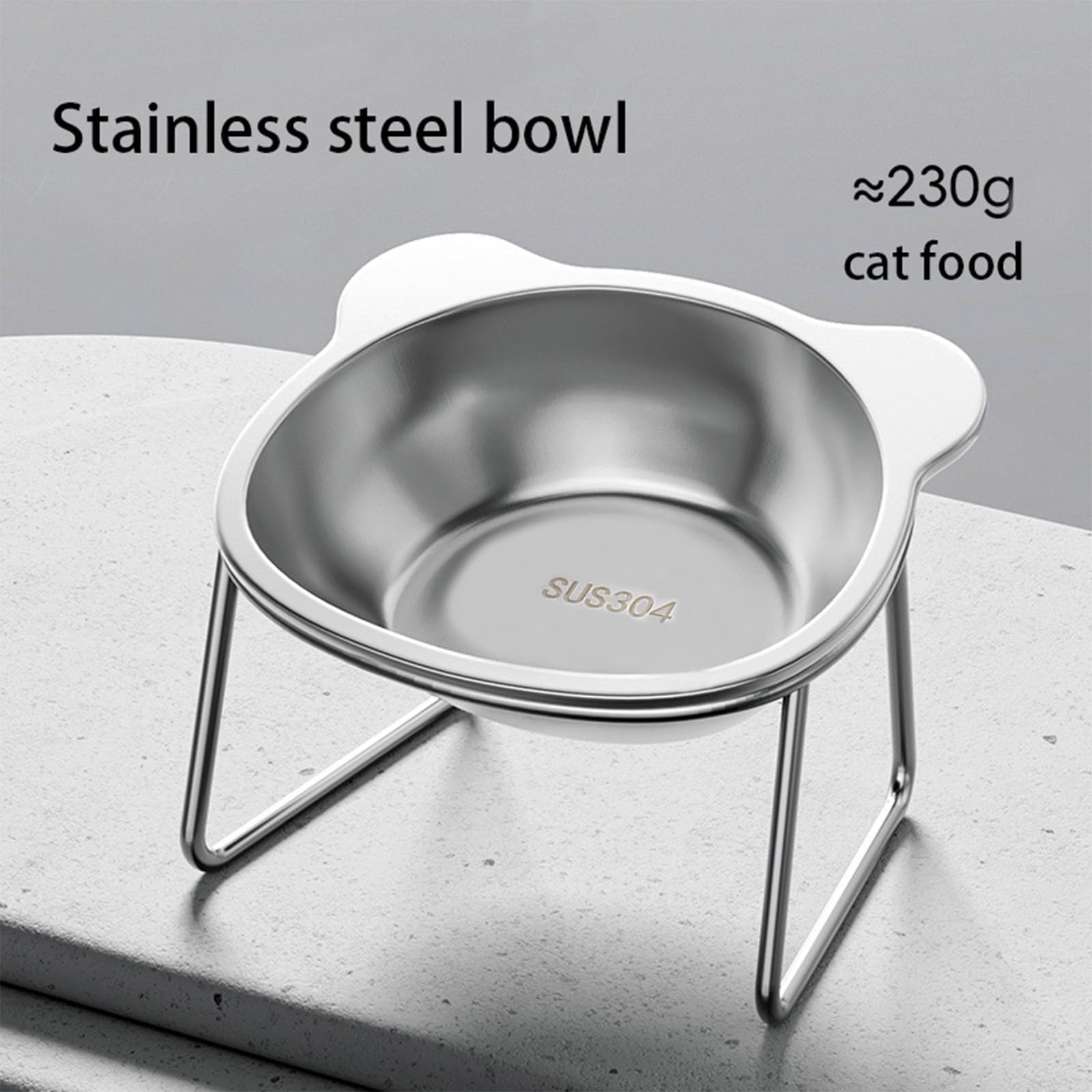 Vinqki capacidad de alimentos para gatos, 230 g, control de porciones.