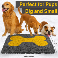 VINTORA Snuffle Mat puppy sniffing session promotes focus and calm activity.